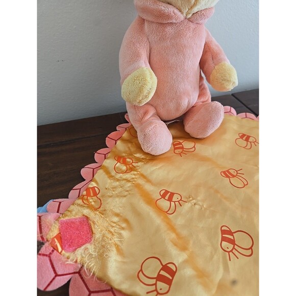 Disney Parks Babies Winnie the Pooh Plush Bee Swaddle Cuddle Blanket Wrap 9" - Picture 6 of 6